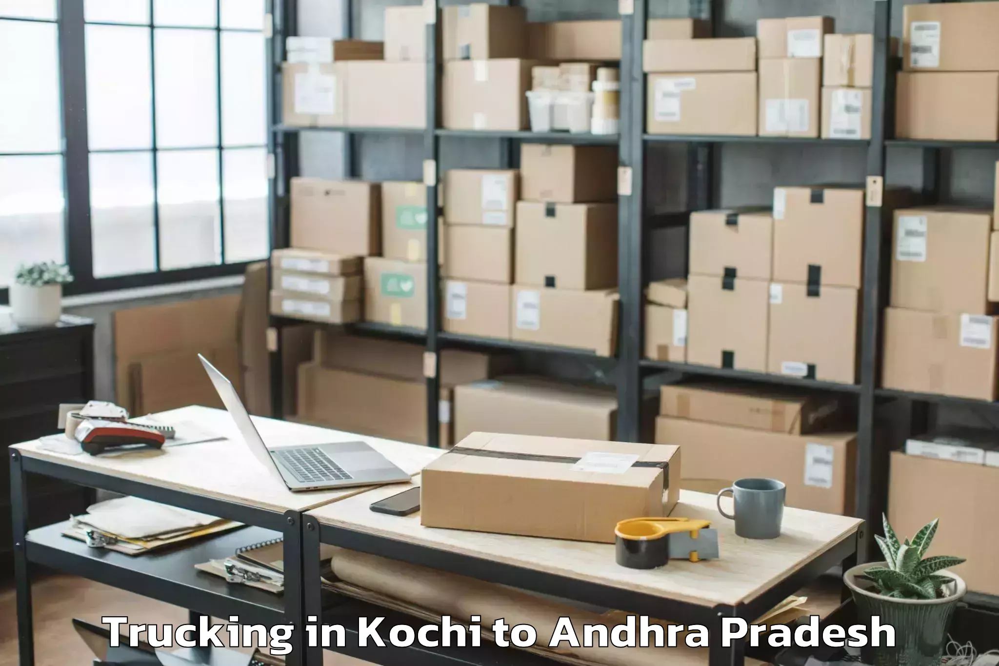 Kochi to Yeddana Pudi Trucking Booking